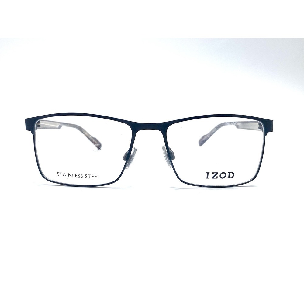 New IZOD Matte Brown Tortoise Rectangular Glasses Grey Temples IZ 2052 55 17 145